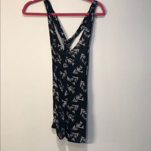 Black and white urban outfitters romper